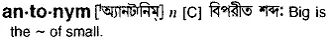 antonym Meaning in Bangla Academy Dictionary