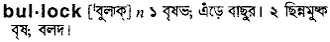 bullock Meaning in Bangla Academy Dictionary
