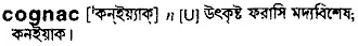 cognac Meaning in Bangla Academy Dictionary