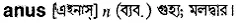 anus Meaning in Bangla Academy Dictionary