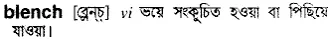 blench Meaning in Bangla Academy Dictionary