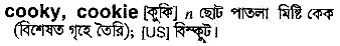 cooky Meaning in Bangla Academy Dictionary
