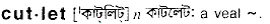 cutlet Meaning in Bangla Academy Dictionary