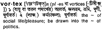 vortex Meaning in Bangla Academy Dictionary