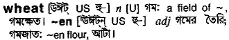 wheat Meaning in Bangla Academy Dictionary